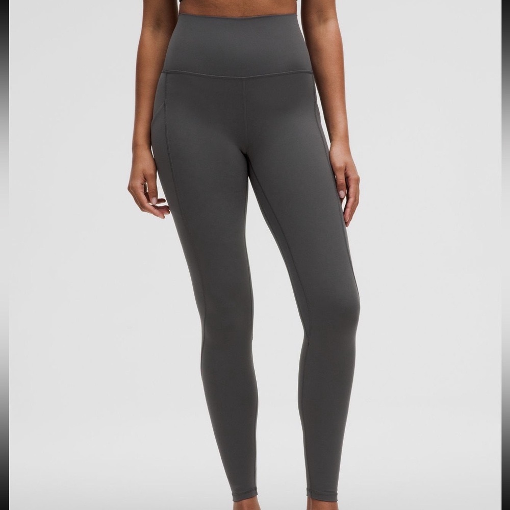 Lululemon Align High-rise EUC 25” Graphite Gray leggings (Size 2)